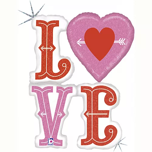 Шар Фигура LOVE Голография